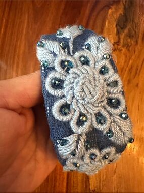 1-2 years old baby Floral  hand Embroidered Tiara